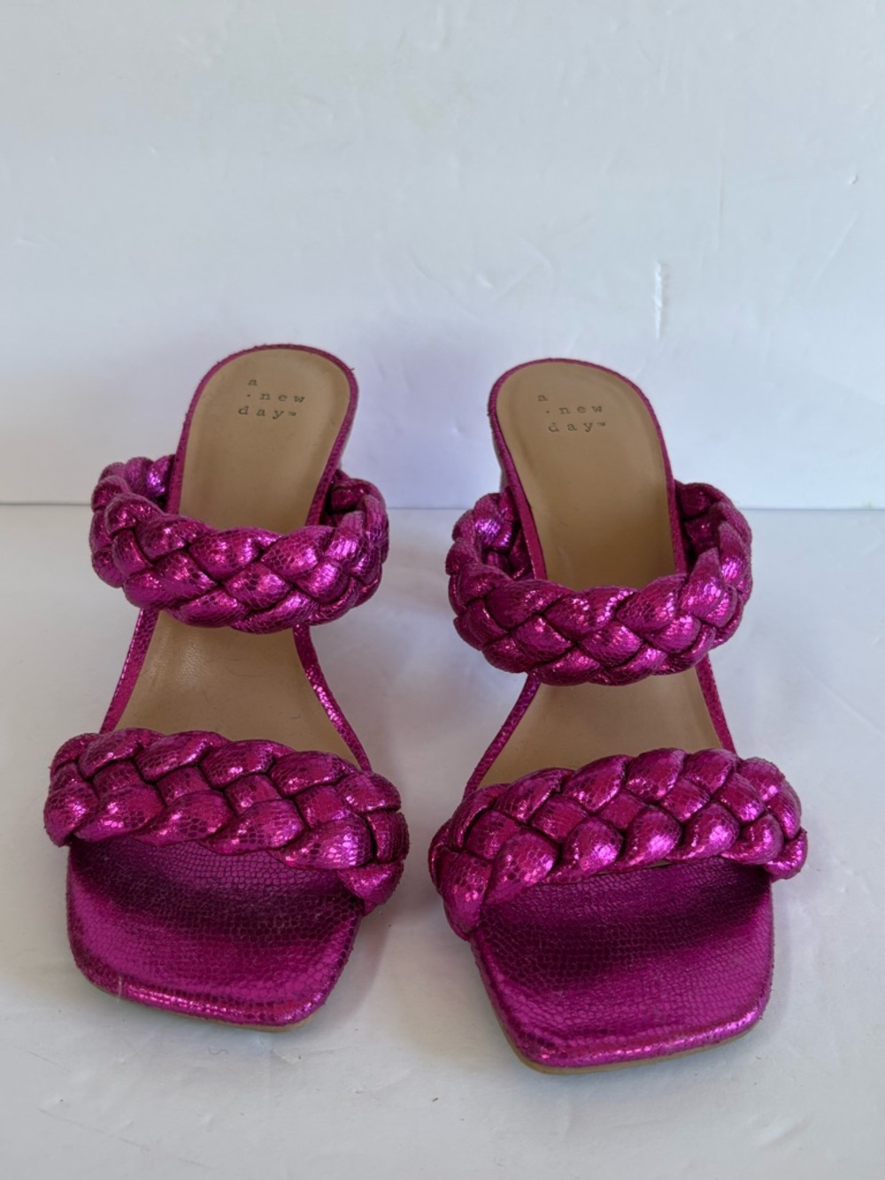 Target Braided Pink Heels Size 7.5